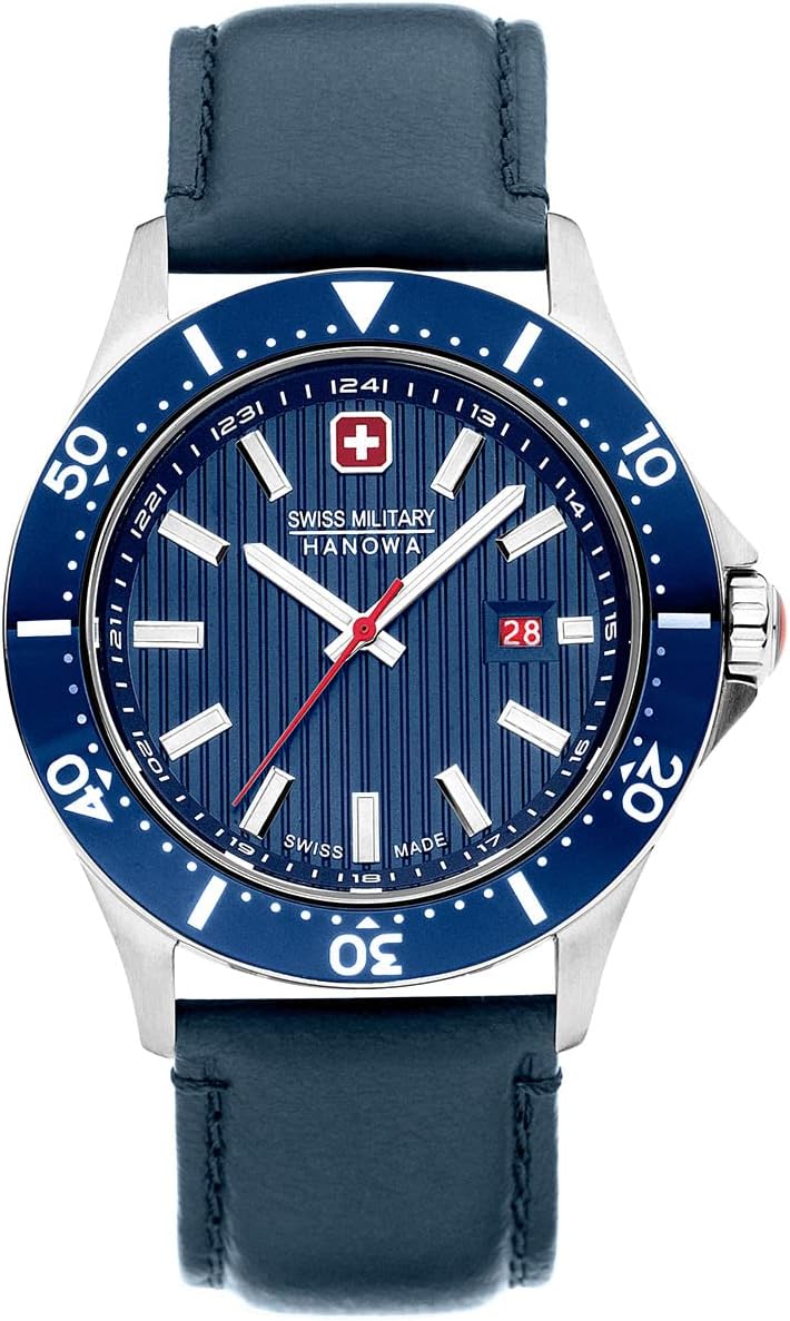 Swiss Military Hanowa Mens Watch with Blue Dial SMWGB2100607