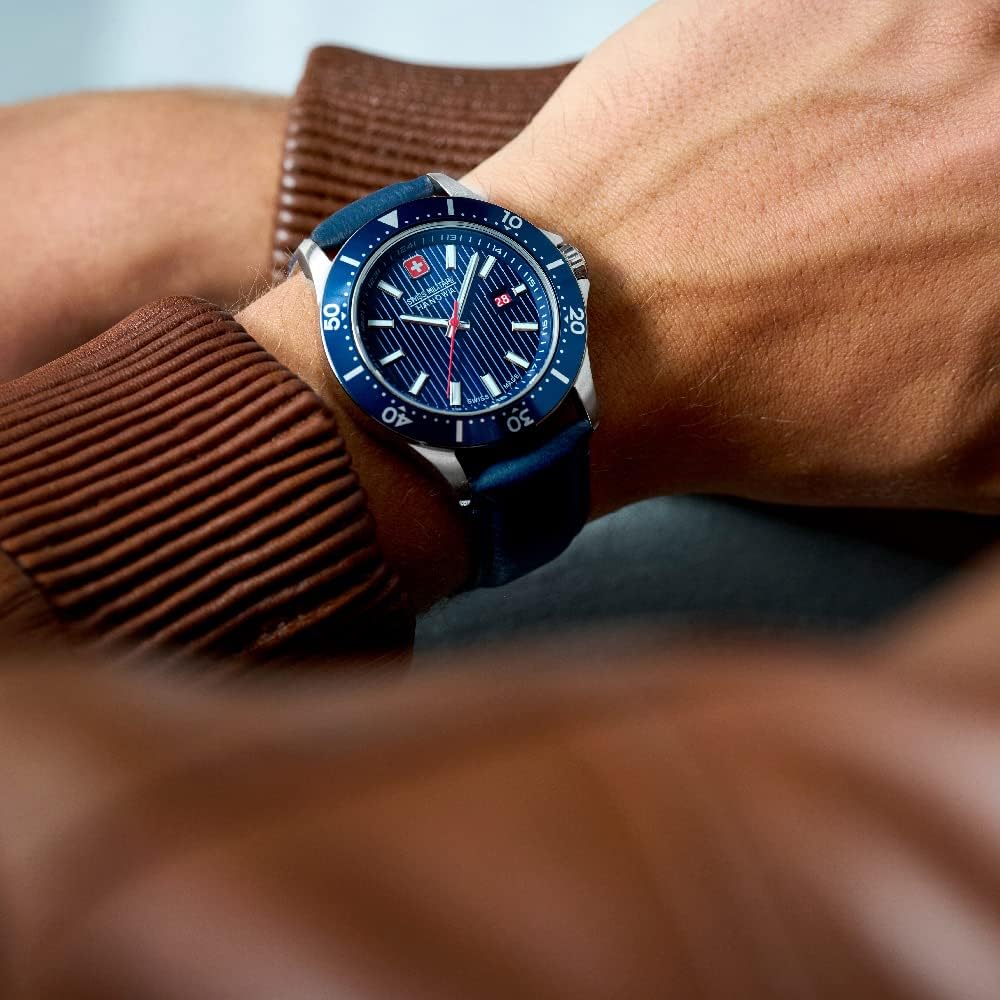 Swiss Military Hanowa Mens Watch with Blue Dial SMWGB2100607