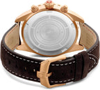 Swiss Military Afterburn Mens Chronograph Watch with Grey Dial and Brown Strap SMWGC0000320