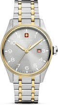Swiss Military Mens Watch with Grey Dial and Two Tone Stainless Steel Strap SMWGH0000860
