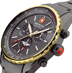 Swiss Military Afterburn Mens Watch with Grey Dial and Grey Strap SMWGI0000341
