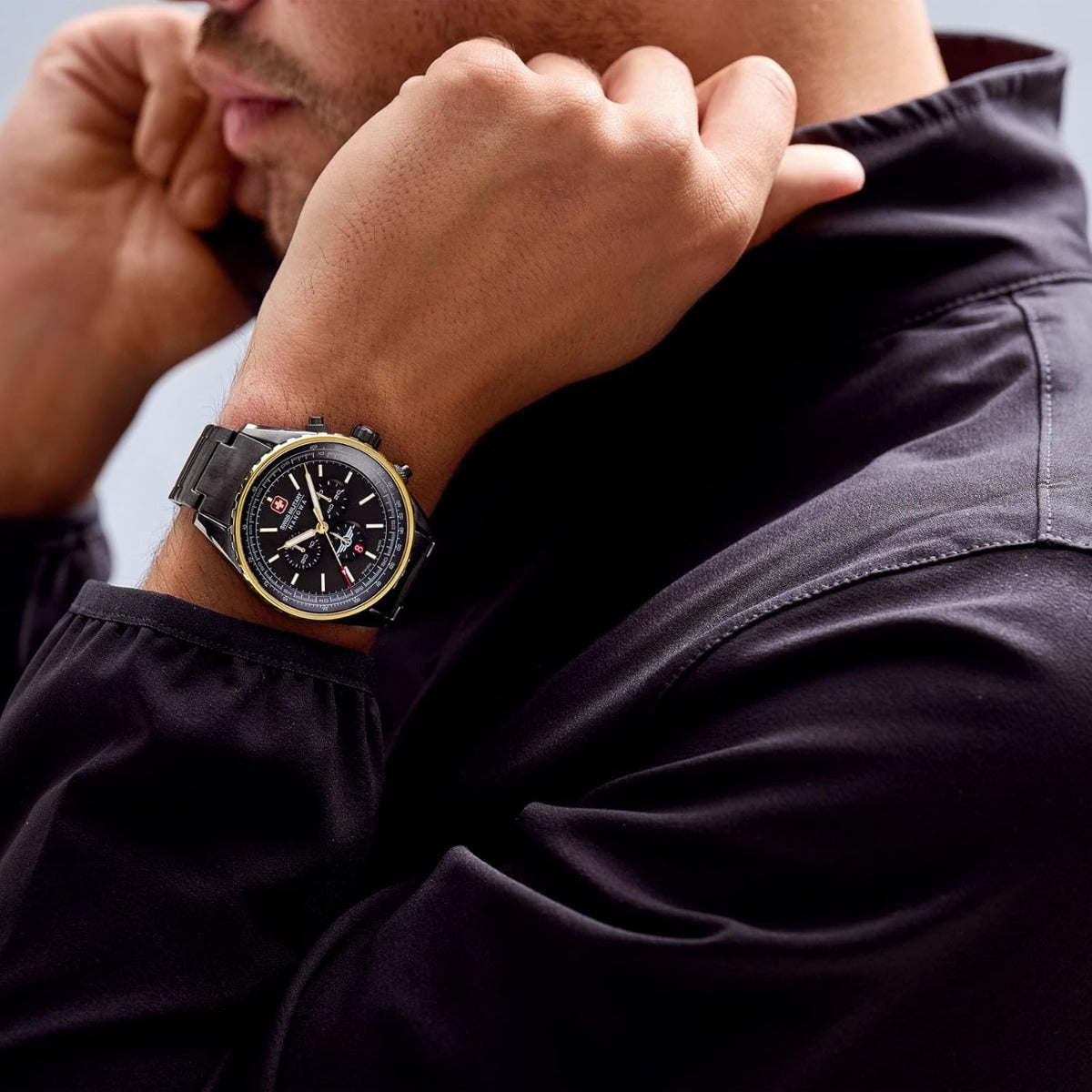 Swiss Military Afterburn Mens Watch with Grey Dial and Grey Strap SMWGI0000341