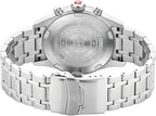 Oriawr Gromniwlog Dynion Swiss Military gyda Deial Gwyrdd a Strap Arian SMWGI0000404