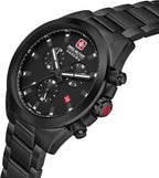 Swiss Military Chiroptera Mens Watch with Black Dial and Black Strap SMWGI0001930