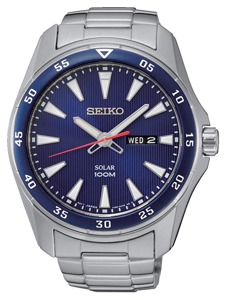 Seiko Mens Solar Powered Watch SNE391P1