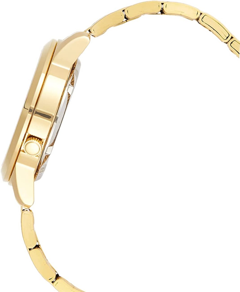Seiko Men's Automatic Watch with Gold Dial and Gold Stainless Bracelet SNKK20K1