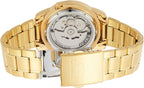 Seiko Men's Automatic Watch with Gold Dial and Gold Stainless Bracelet SNKK20K1