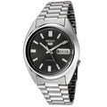 Seiko 5 Mens Automatic Watch SNXS79 with Black Dial and Silver Stainless Steel Bracelet