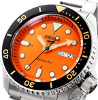 Seiko 5 Mens Sports Automatic Watch with Orange Dial SRPD59K1
