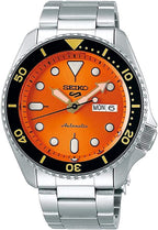 Seiko 5 Mens Sports Automatic Watch with Orange Dial SRPD59K1