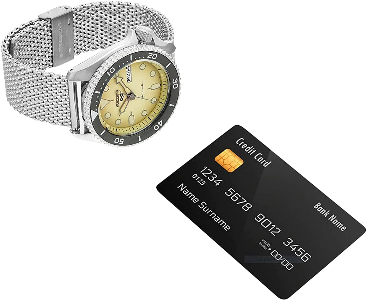 Gwylio Awtomatig i Ddynion Seiko 5 Sports gyda Strap Milanese SRPD67K1