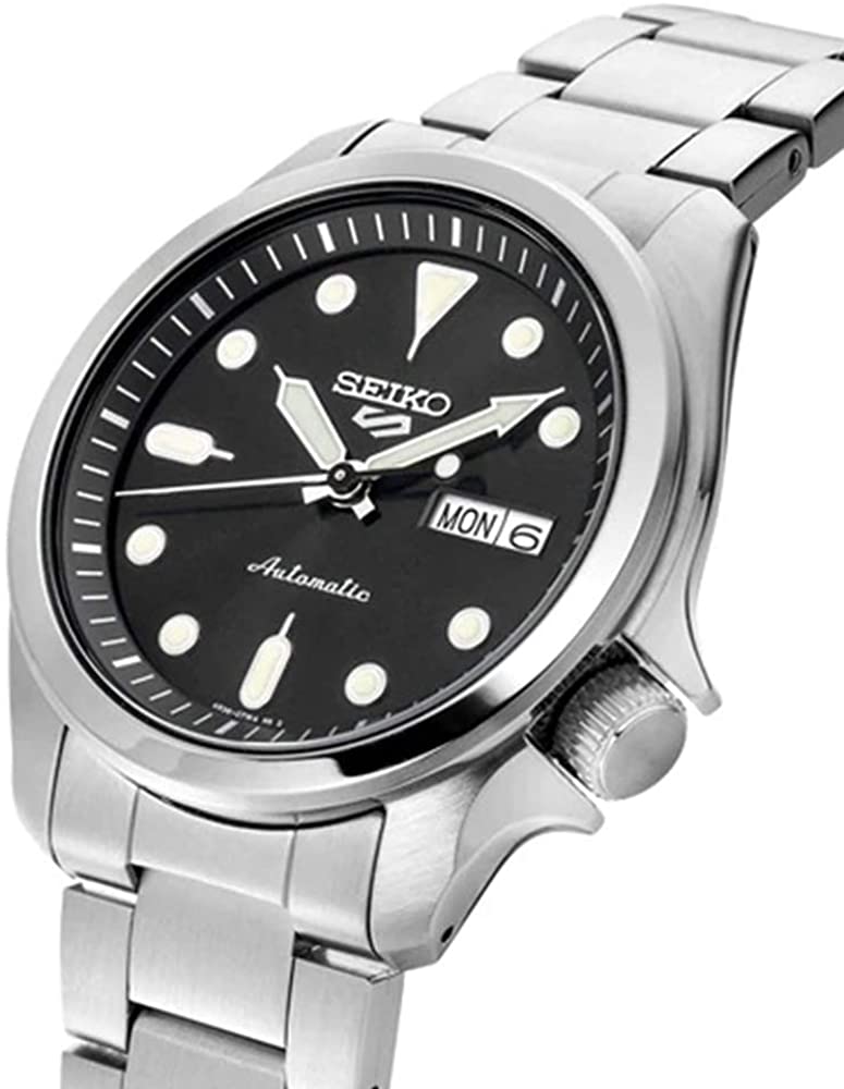Seiko 5 Sports Mens Automatic Watch with Stainless Steel Bracelet SRPE55K1