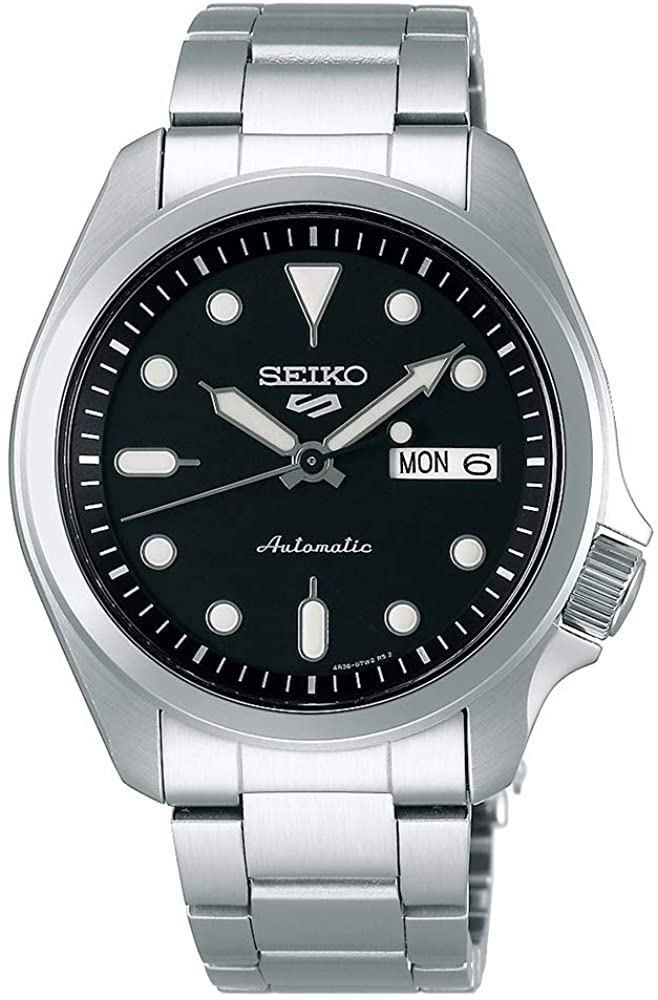 Seiko 5 Sports Mens Automatic Watch with Stainless Steel Bracelet SRPE55K1