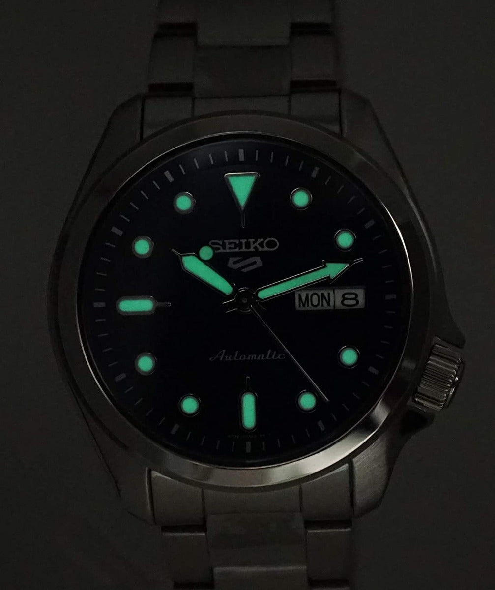 Seiko 5 Mens Automatic Black Dial Watch SRPE57K1
