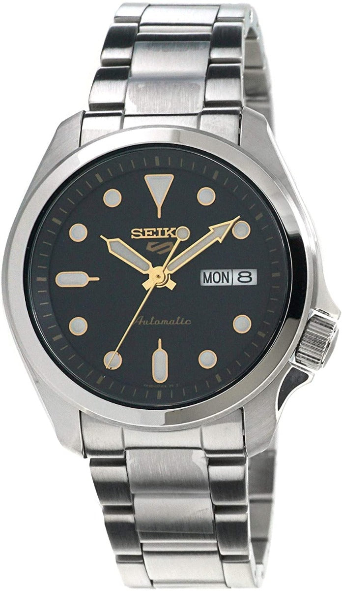 Seiko 5 Mens Automatic Black Dial Watch SRPE57K1