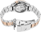 Seiko 5 Sports Mens Automatic Watch with Silver and Rose Gold Bracelet SRPE58K1