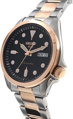 Seiko 5 Sports Mens Automatic Watch with Silver and Rose Gold Bracelet SRPE58K1