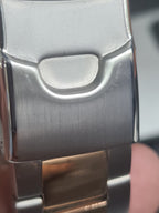 Seiko 5 Sports Mens Automatic Watch with Silver and Rose Gold Bracelet SRPE58K1