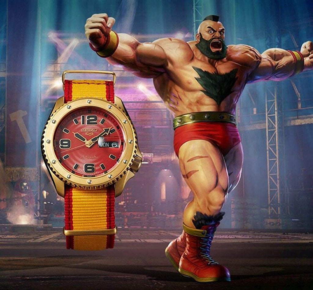 Seiko 5 Limited Edition Street Fighter Zangief Automatic Watch SRPF24K1