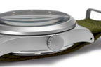 Gwylio Awtomatig Seiko 5 Sports i Ddynion gyda Deial Gwyrdd a Strap Neilon Gwyrdd SRPG33K1