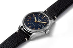 Seiko 5 Sports Gents Automatic Watch with Blue Dial and Black Leather Strap SRPG39K1