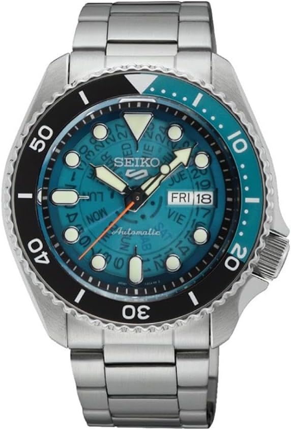 Seiko 5 Sports SKX Sea Green Skeleton Style Gents Automatic Watch SRPJ45K1