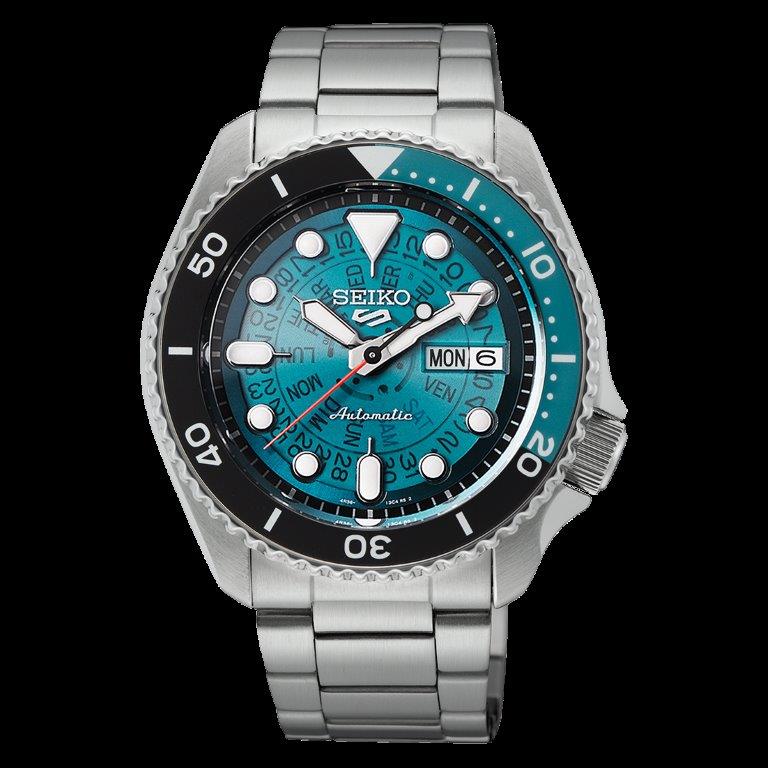 Seiko 5 Sports SKX Sea Green Skeleton Style Gents Automatic Watch SRPJ45K1