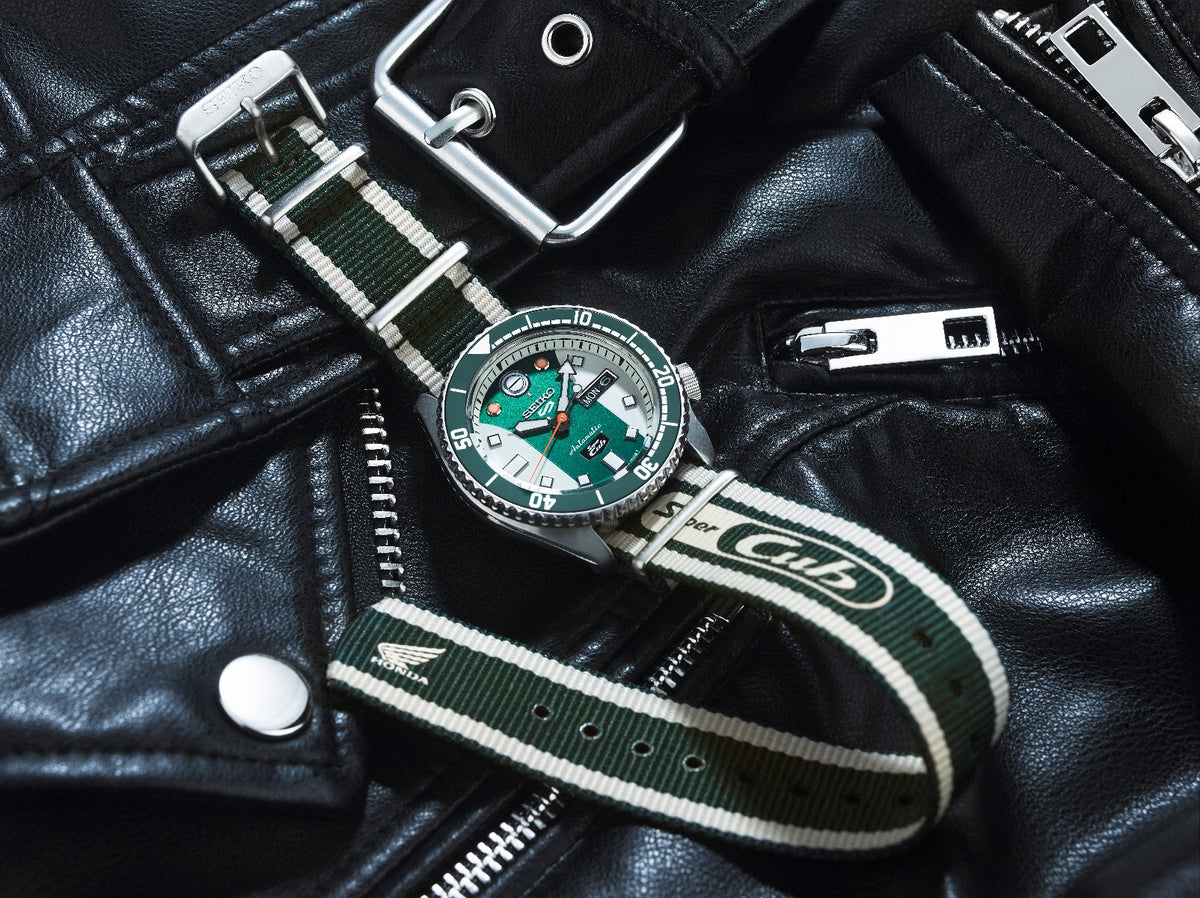 Seiko 5 Sports x Honda Super Cub Limited Edition Watch SRPJ49K1