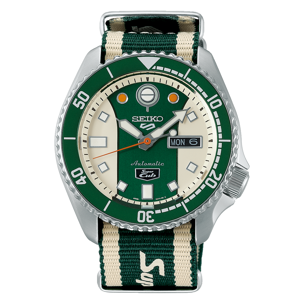 Seiko 5 Sports x Honda Super Cub Limited Edition Watch SRPJ49K1