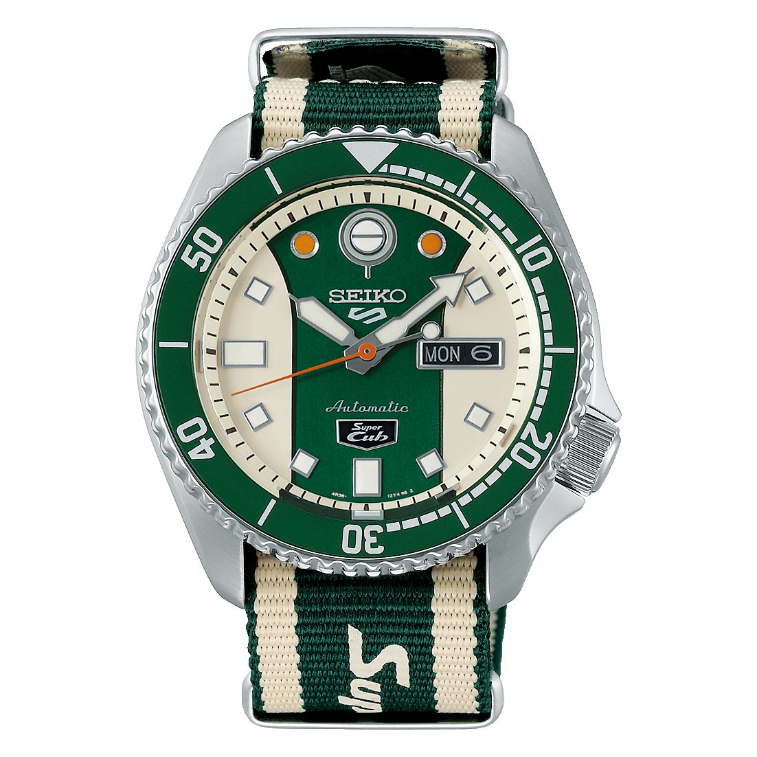 Seiko 5 Sports x Honda Super Cub Limited Edition Watch SRPJ49K1