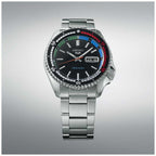 Gwylio Deial Du Awtomatig Lliw Retro Argraffiad Arbennig Seiko 5 Sports Amserydd Regata Newydd SRPK13K1