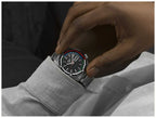 Gwylio Deial Du Awtomatig Lliw Retro Argraffiad Arbennig Seiko 5 Sports Amserydd Regata Newydd SRPK13K1
