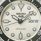 Seiko 5 Sports SKX ‘Midi’ Automatic Watch with Mono Dial and Silver Bracelet SRPK31K1