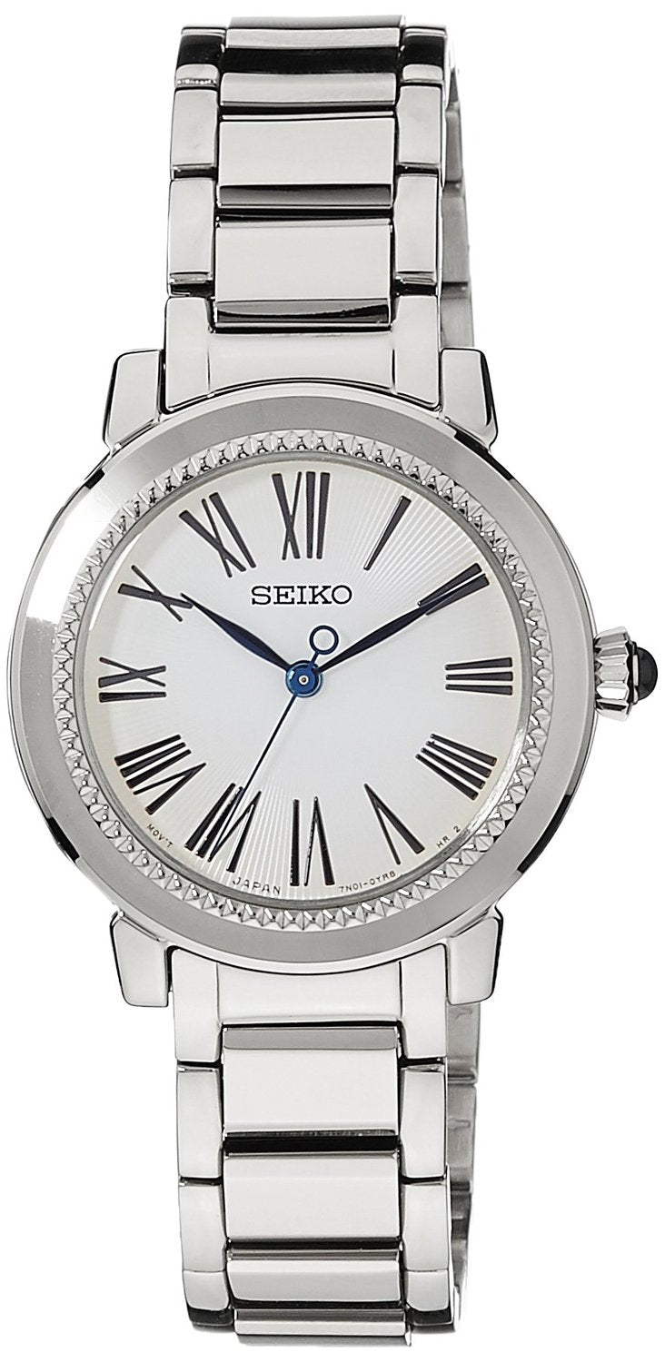Seiko Women's Black Dial Stainless Steel Bracelet Watch SRZ447P1