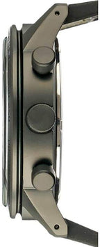 Gwylio Cronograff Dynion Seiko gyda Deial Du a Strap Werdd SSB369P1