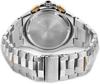 Seiko Mens Coutura Perpetual Solar Watch With Grey Dial and Silver & Gold Bracelet SSC376P9