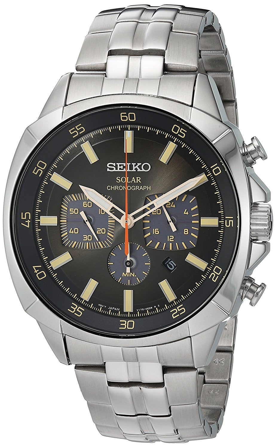 Seiko Mens Solar Chronograph Watch SSC511P9