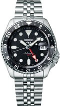 Gwylio Dynion Seiko 5 Sports Black Grape GMT SKX Ail-ddelweddiad SSK001K1