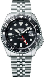 Seiko 5 Sports Black Grape GMT SKX Re-interpretation Mens Watch SSK001K1