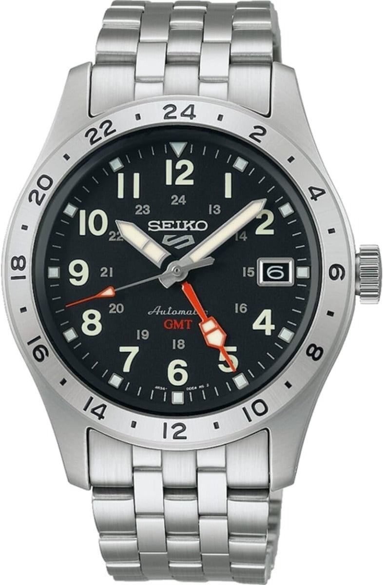 Seiko 5 Sports Mens Field Deploy Automatic GMT Watch SSK023K1