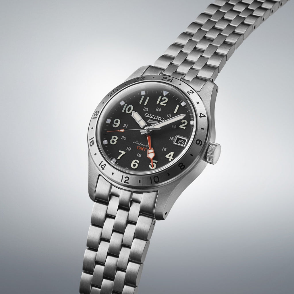 Seiko 5 Sports Mens Field Deploy Automatic GMT Watch SSK023K1