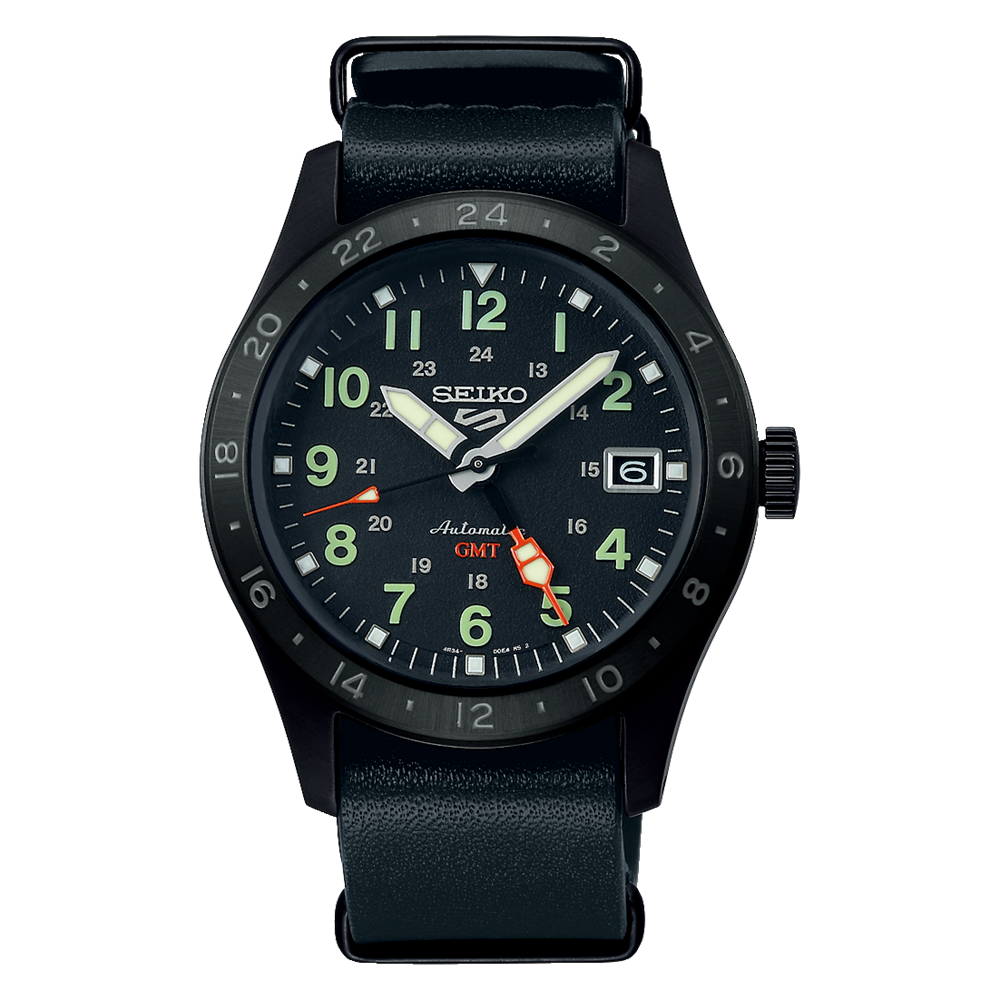 Seiko 5 Sports Mens Field Deception Automatic GMT Watch SSK025K1