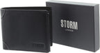Storm Drago Mens Black Leather Wallet
