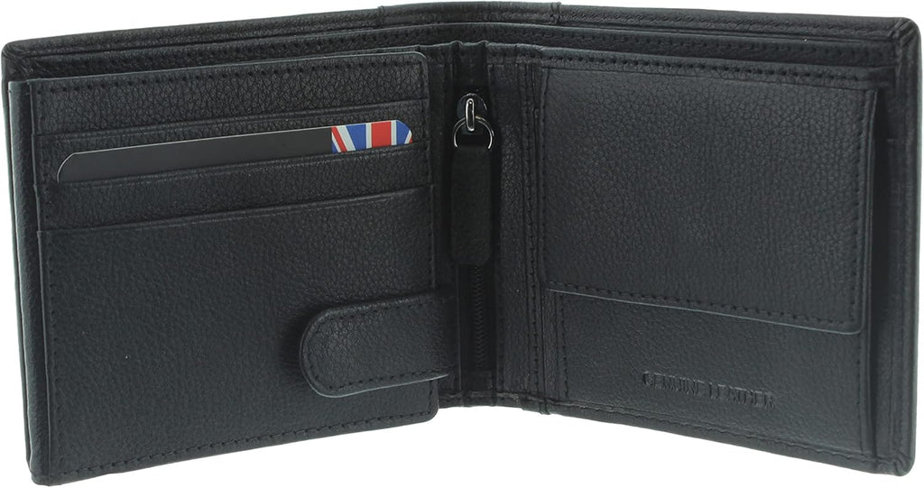 Storm Drago Mens Black Leather Wallet