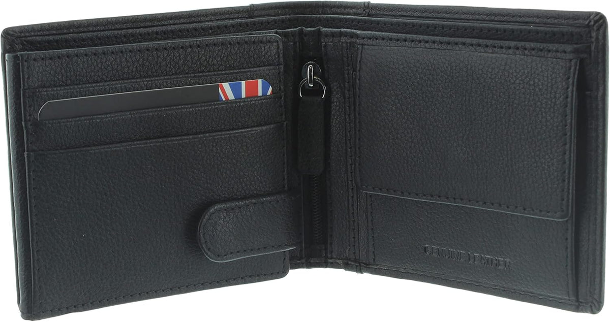 Storm Drago Mens Black Leather Wallet