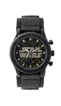 Tikkers Star Wars Kids Black Velcro Strap Analogue Watch STW1301