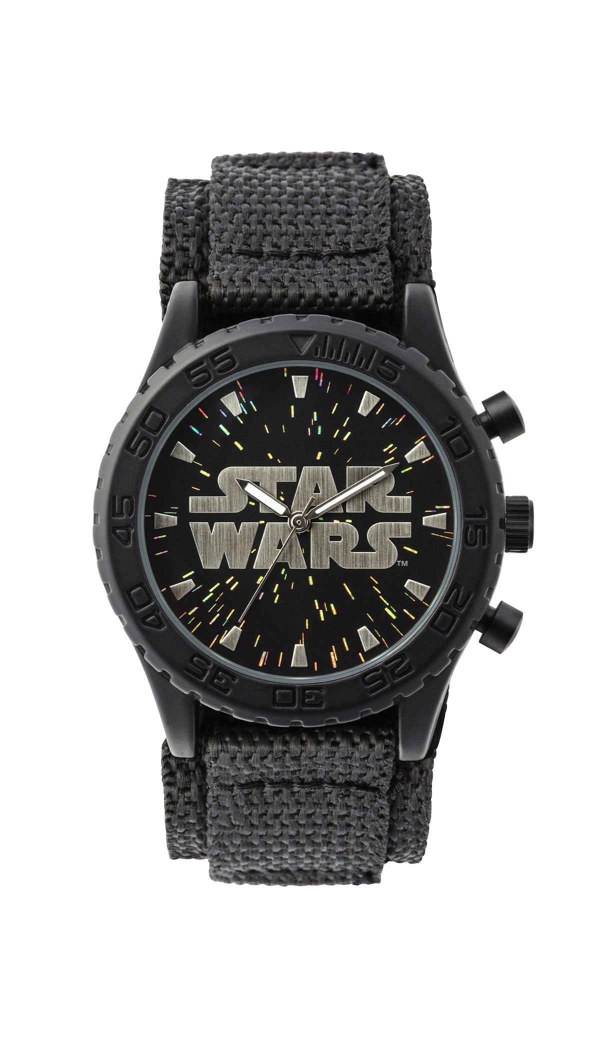 Tikkers Star Wars Kids Black Velcro Strap Analogue Watch STW1301