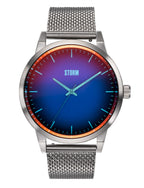 Mens STORM Styro Lazer Blue Watch with Blue Dial and Silver Milanese Strap 47487/LB