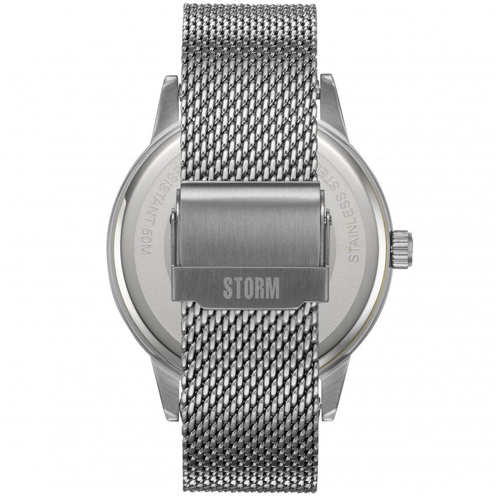 Mens STORM Styro Lazer Blue Watch with Blue Dial and Silver Milanese Strap 47487/LB
