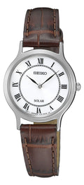 Ladies Seiko Brown Laether Solar Watch SUP303P1 RRP £139